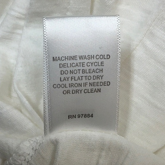 NWT Tart Collection Dress white/ivory 100% ORGANIC COTTON XS M - skirt ruching - Picture 7 of 11